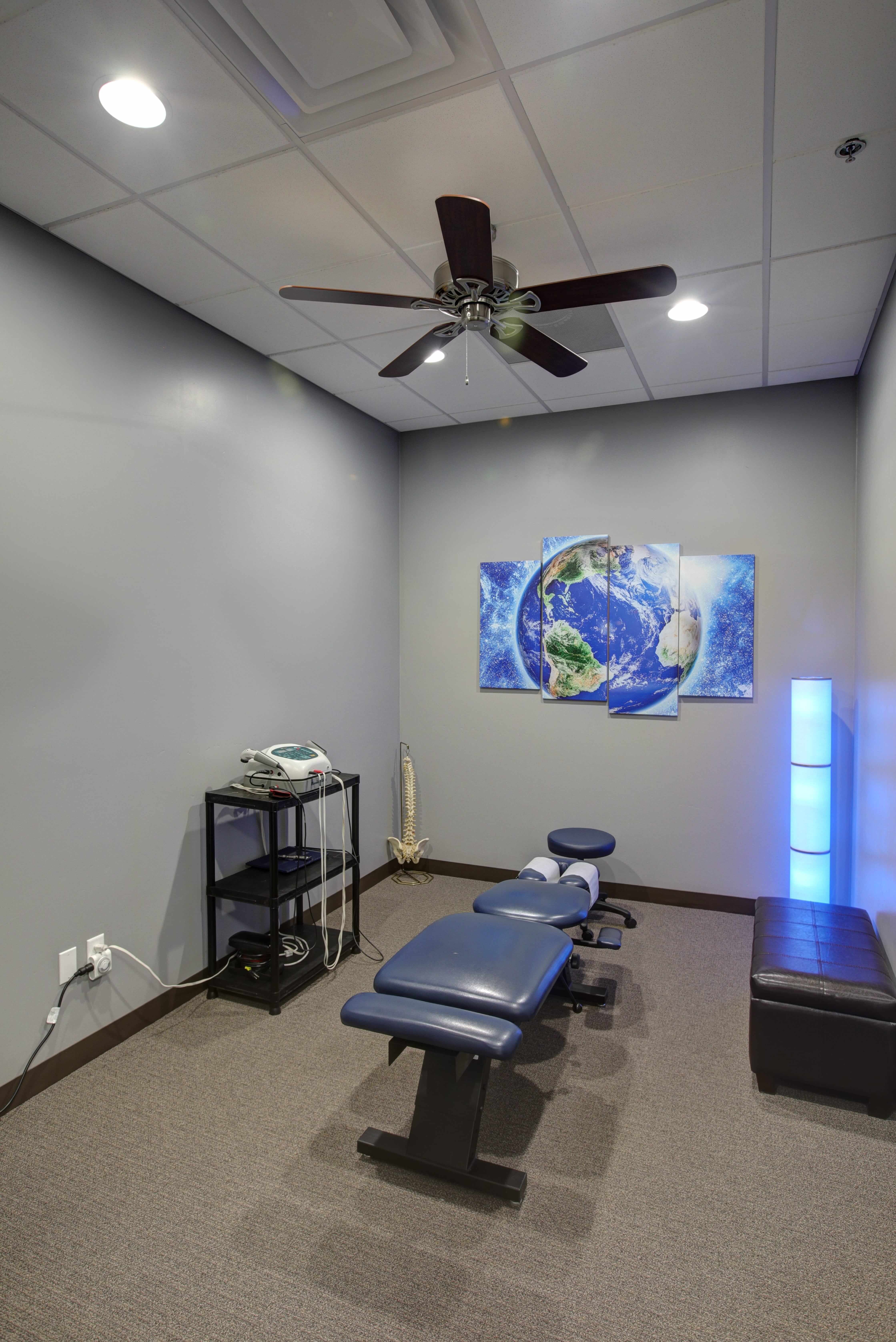 Chiropractic adjustment room